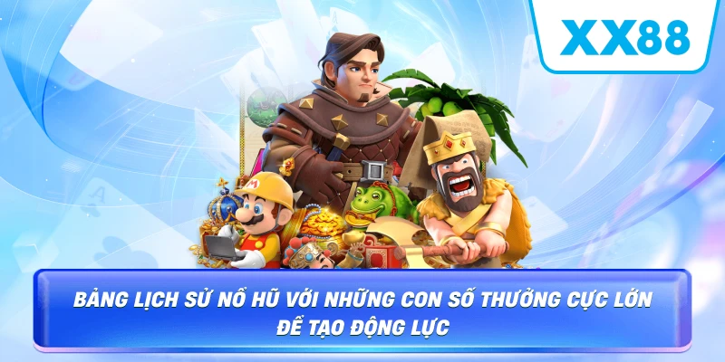 Bảng lịch sử trả thưởng dùng để theo dõi phiên chơi nổ hũ